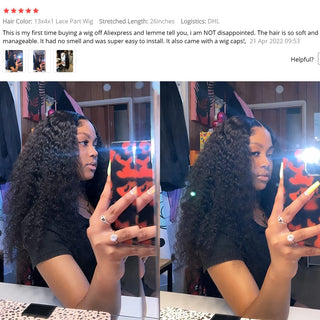 WDBY Beauty Deep Curly Full Lace Human Hair Wig – 13x6 HD Brazilian Lace Frontal Wig