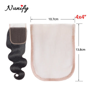 Nunify 4x4 2x4 2x6 Closure Lace Wigs Net Swiss Net For Lace Wig Base Cap Lace Frontal Closure Material Brown Color