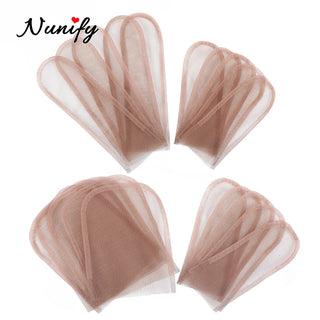 Nunify 4x4 2x4 2x6 Closure Lace Wigs Net Swiss Net For Lace Wig Base Cap Lace Frontal Closure Material Brown Color
