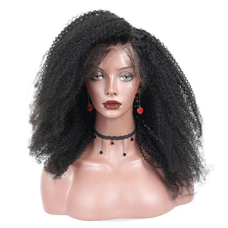 WDBY Beauty – Afro Kinky Curly Full Lace Human Hair Wig (Virgin HD Transparent Lace)