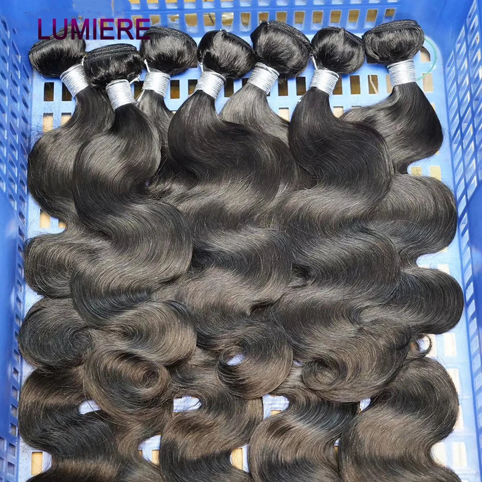 18A Virgin Raw Body Wave Bundles With Closure Frontal HD Transparent Lace Closure And Bundles Brazilian Hair Weave Extensions