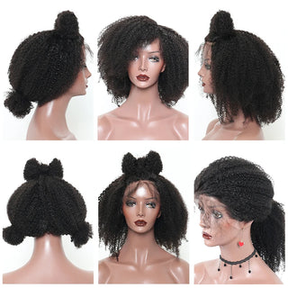 WDBY Beauty – Afro Kinky Curly Full Lace Human Hair Wig (Virgin HD Transparent Lace)