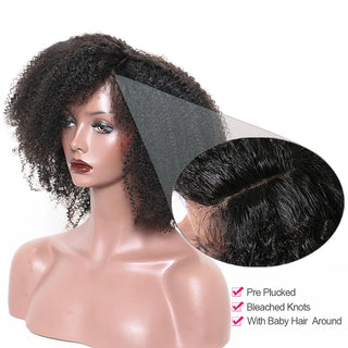 WDBY Beauty – Afro Kinky Curly Full Lace Human Hair Wig (Virgin HD Transparent Lace)