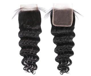 Ali Queen Hair Natural Wave Brazilian Human Hair Bundles With Closure Pre Plucked Hairline Bundles With Lace Closure Remy Hair