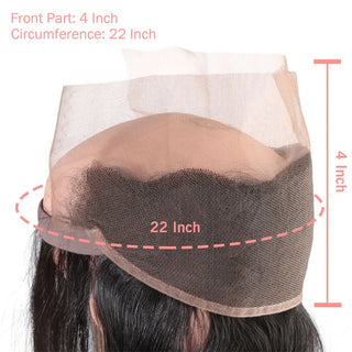 Body Wave 360 Lace Closure Frontal Straight Lace Front Women Brazilian Raw Virgin Human Hair Pre-Plucked Hairline Natural Color