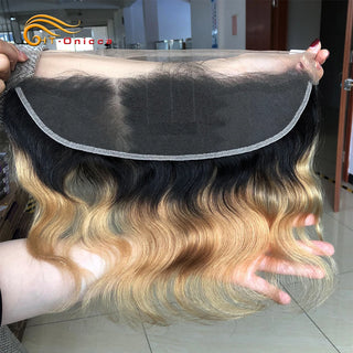 Brazilian Curly Bundles With Closure 1B/27/30/99J Ombre Bundles With Closure Remy Human Hair Weave Closure Lace Frontal