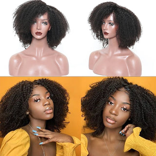 WDBY Beauty – Afro Kinky Curly Full Lace Human Hair Wig (Virgin HD Transparent Lace)