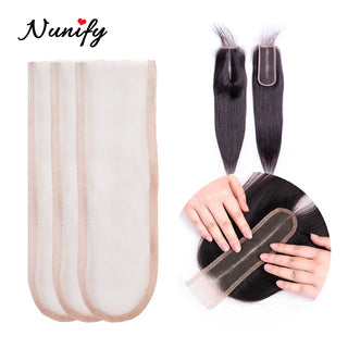 Nunify 4x4 2x4 2x6 Closure Lace Wigs Net Swiss Net For Lace Wig Base Cap Lace Frontal Closure Material Brown Color