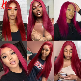 Burgundy 2/3/4 Bundles With 4x4 Lace Closure Body Wave Bundles With Closure BUG Human Hair Bundles With Closure Remy Hair Weave