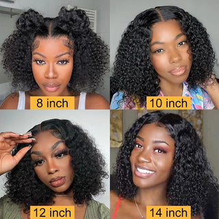 Glueless Wear & Go Kinky Curly Bob Wig – 180% Density Human Hair | WDBY Beauty
