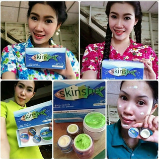 SKINSHE Whiten Gift set Reduce Wrinkles Freckles Dark Spots Brighten White Moisturizer Skin Smooth And Clear For Men Women