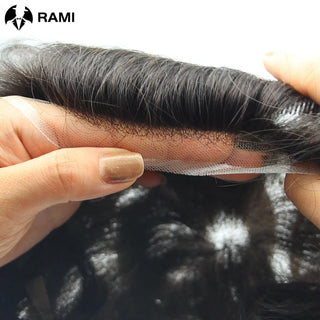 WDBY Beauty Full Lace Men’s Hair System – Remy Indian Human Hair Toupee for Men