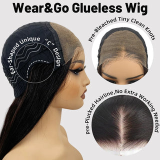 10A 6x5 Glueless Lace Human Hair Wigs Ready To Wear And Go Short Curly Ombre Highlights Brown Blonde Ginger 99J Colored Wigs