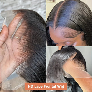 30–32” HD Lace Front Wig – 13x6 Straight 200% Density Human Hair | WDBY Beauty