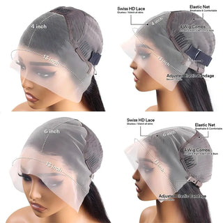 WDBY Beauty – Curly Deep Wave Lace Frontal Wig (13x6 / 13x4 HD Lace Front 250% Density Human Hair Wig for Black Wome