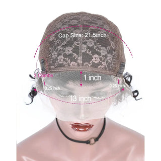Wdbybeauty 13x1 Curly Human Hair Lace Frontal Wig Pixie Cut Curly Lace Front Human Hair Wigs for Women Brazilian Human Hair Wig Sale