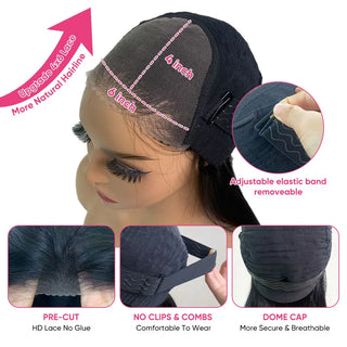 WDBY Beauty – Glueless Curly Bob Lace Wig (4x6 Deep Wave Closure Wig, Pre‑Plucked Brazilian Human Hair)