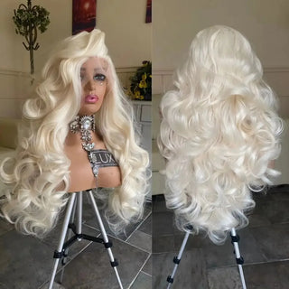 WDBY Beauty – Lavender Purple Long Body Wave Lace Front Wig (13x4 Synthetic / Blend, Heat‑Resistant, Cosplay & Daily Wear)
