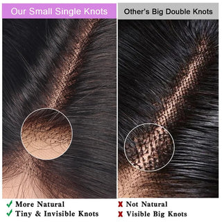 Straight 13x4 HD Lace Frontal Closure Pre Plucked 4x4 5x5 Transparent Lace Closure Brazilian Virgin Human Hair