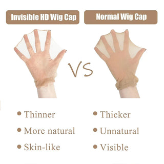 Wholesale HD Wig Caps High Quality Transparent HD Hair Nets Weave Nylon Stretchy Lace Front Wig Cap for Women Men Light Brown