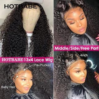 13x4 Lace Front Wig Water Wave Lace Frontal Wigs For Women Curly Human Hair Wig Brazilian Preplucked Deep Wave 5x5 Closure Wig
