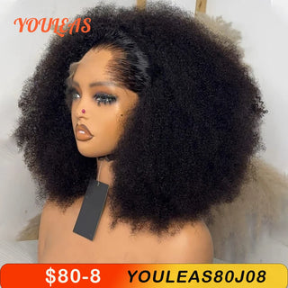Wdbybeauty lagos Hairline Afro Kinky Curly Wigs Human Hair Wigs Short Bob Wigs 13x4 Lace Frontal Human Hair Wigs For Woman