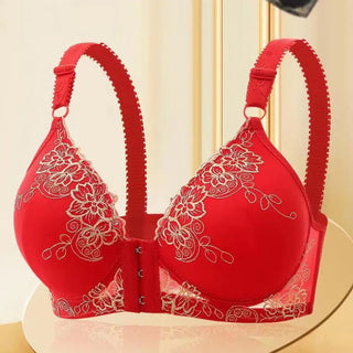WDBY Beauty Seamless Lace Push-Up Posture Corrector Bra – Women’s Support & Gathering Bra