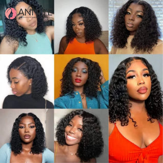 Kinky Curly Bob Lace Closure Wig – 5x5 Brazilian Human Hair | WDBY Beauty