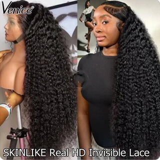 Wdbybeauty Real Brazilian HD Lace Frontal Wig 13X4 13x6 HD Lace Curly Virgin Human Hair Wig Pre Plucked Glueless 4X4 Closure Wig For Women