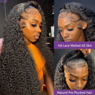 WDBY Beauty 250% Density Deep Wave HD Lace Frontal Wig – Brazilian Human Hair Wig 13x6
