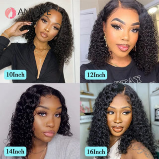 Kinky Curly Bob Lace Closure Wig – 5x5 Brazilian Human Hair | WDBY Beauty