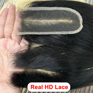 Bundles with 5x5 HD Lace Closure Double Drawn Bone Straight Raw Vietnamese Hair Bundles Virgin Hair Bundles with 13x4 Lace Front