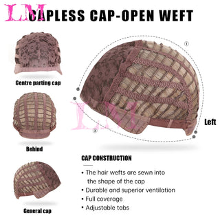 WDBY Beauty – LM Synthetic Long Lace Front Wig (Glueless, Pre‑Plucked Natural Hairline)
