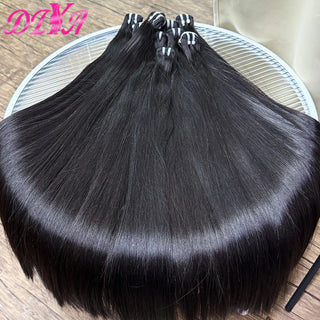 Bundles with 5x5 HD Lace Closure Double Drawn Bone Straight Raw Vietnamese Hair Bundles Virgin Hair Bundles with 13x4 Lace Front