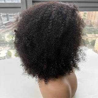 WDBY Beauty – “Millionaire Queen” Glueless Afro Kinky Curly Wig (5x5 HD Closure, 400% Density, Wear & Go Brazilian Human Hair