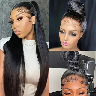 30–32” HD Lace Front Wig – 13x6 Straight 200% Density Human Hair | WDBY Beauty