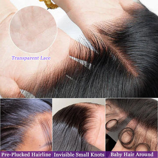 WDBY Beauty 13x6 Straight Brazilian Human Hair Lace Front Wig – Pre-Plucked Natural Color Wig