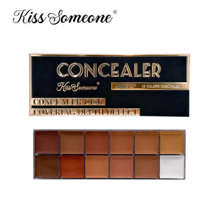 12-Color Concealer Palette – Full Coverage Waterproof Makeup Kit | WDBY Beauty