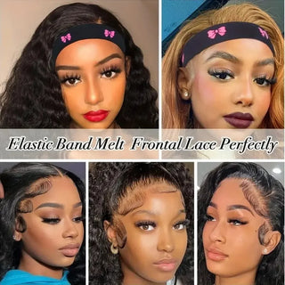  Adjustable Leopard Headband for Closure Frontal Wigs  Elastic Lace Melting Band for Wig Edges Keep Wig Grip No Slip ﻿ ﻿ ﻿ ﻿ ﻿
