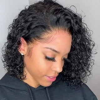 Glueless Wear & Go Kinky Curly Bob Wig – 180% Density Human Hair | WDBY Beauty