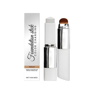 Color Changing Nourish Foundation Stick with Skincare Adapts Skin Tone for Oily Dry Skin Hydrating Lightweight Matte Natural