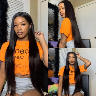WDBY Beauty 250% Density 360 Full Lace HD Frontal Wig – Silky Straight Remy Human Hair Wig