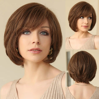 WDBY Beauty – Ombre Blonde Layered Bob Hand‑Tied HD Lace Front Wig (100% Remy Human Hair)