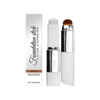 Color Changing Nourish Foundation Stick with Skincare Adapts Skin Tone for Oily Dry Skin Hydrating Lightweight Matte Natural