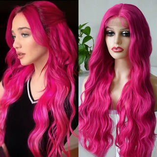 WDBY Beauty – Lavender Purple Long Body Wave Lace Front Wig (13x4 Synthetic / Blend, Heat‑Resistant, Cosplay & Daily Wear)