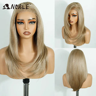 WDBY Beauty Ombre Brown Lace Front Wig – 20” Pre-Plucked 13x6 Wear & Go Wig