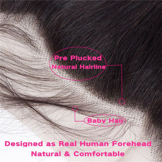 Straight Hair 2X6 13x4 Lace Frontal Closure Only 4x4 5x5 6x6 Lace Closure Brazilian Hair PrePlucked Hair Line Human Hair Closure