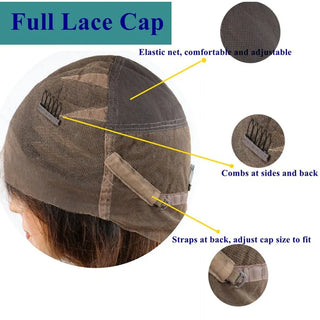 WDBY Beauty – Light Brown Blonde Highlight 360 Full Lace Front Wig (13x6 HD Lace Frontal)