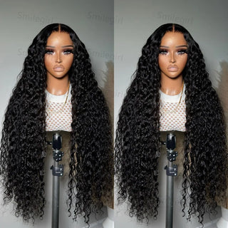 WDBY Beauty – Curly Deep Wave Lace Frontal Wig (13x6 / 13x4 HD Lace Front 250% Density Human Hair Wig for Black Wome