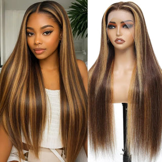 WDBY Beauty 13x6 Straight Brazilian Human Hair Lace Front Wig – Pre-Plucked Natural Color Wig